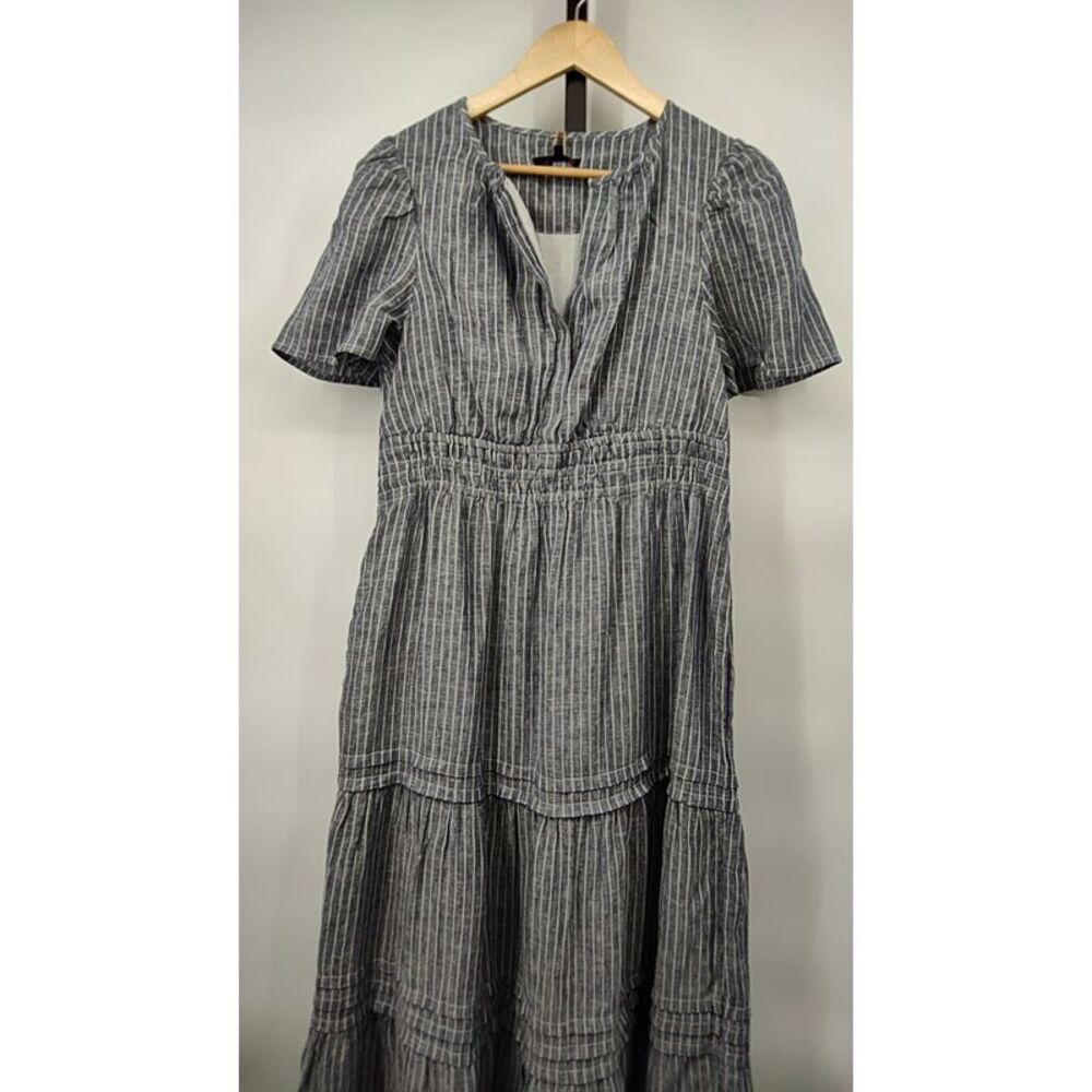 NWT Quince Women’s 100% European Linen Tiered Maxi Dress